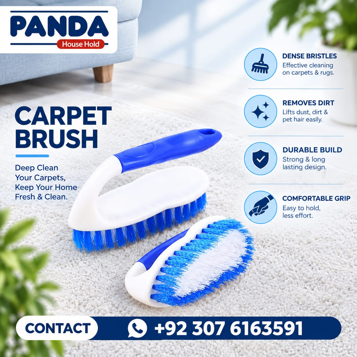 Carpet washing brush heavy-duty carpet scrubbing brush