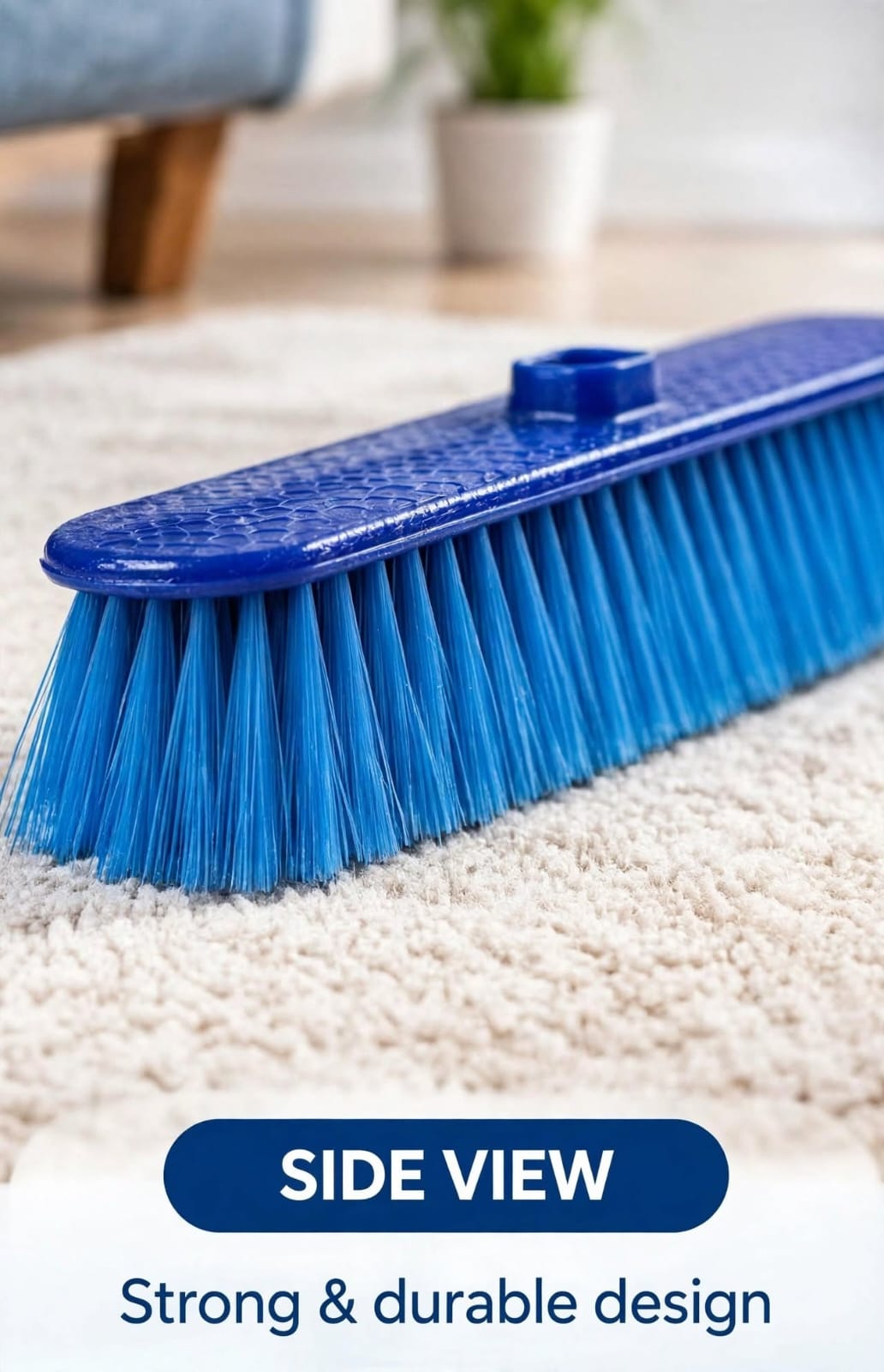Soft bristle sweeping brush for dust dirt and hair