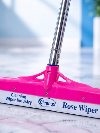 Panda House Hold Rose Wiper – Floor Cleaning Wiper with Steel Handle