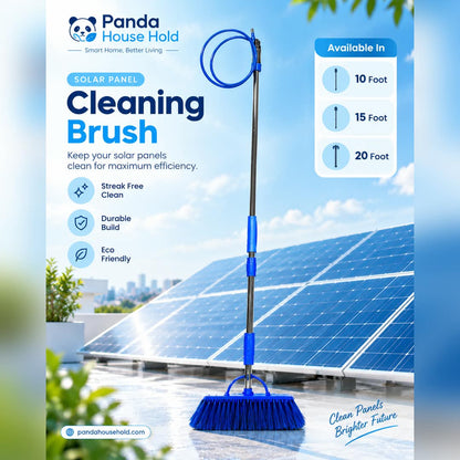 Solar Panel Cleaning Brush | Soft Bristle Solar Cleaner Panda house hold