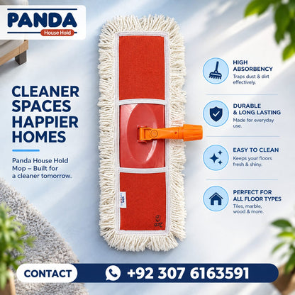 Panda House Hold Microfiber Dust Mop – High Absorbency Floor Cleaning Mop